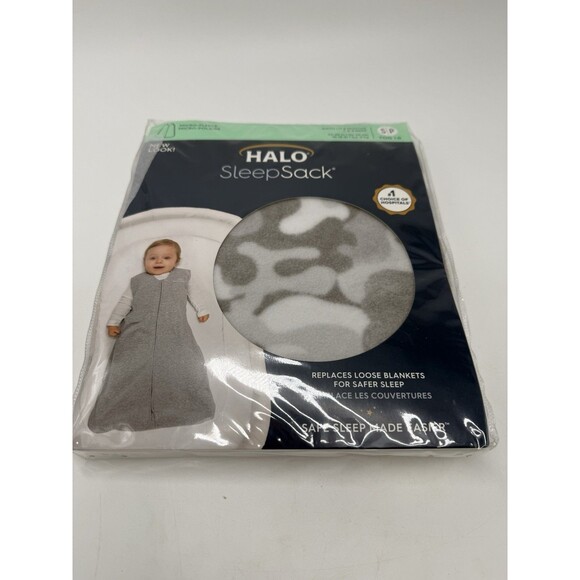 HALO Micro-Fleece Wearable Blanket Swaddle Transition 0-6 Mos TOG 1.0 Camo - Picture 5 of 9